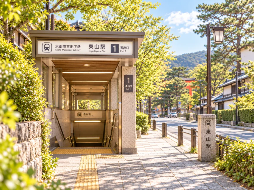 地下鉄東山駅の出口